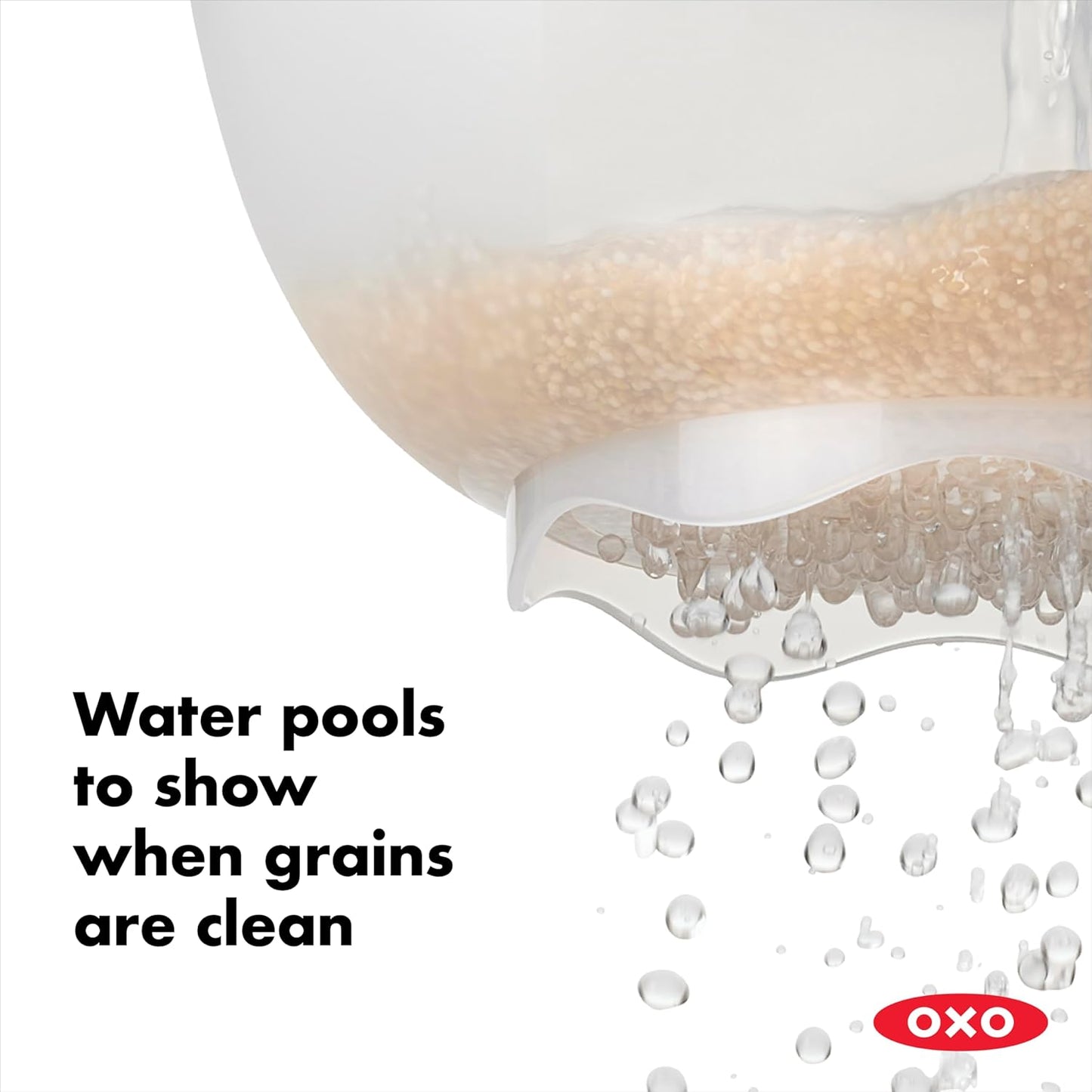 OXO Good Grips Colander - Efficient Rice & Small Grains Washing Tool | Durable Design