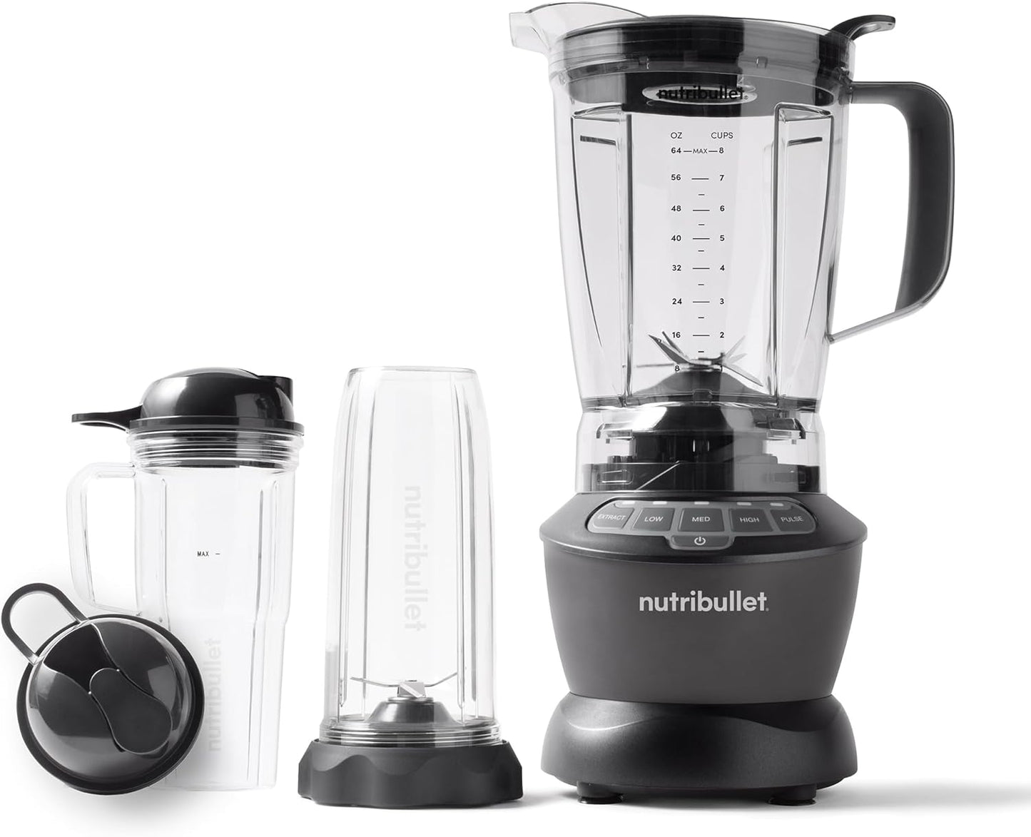 Nutribullet Full-Size Blender Combo 1200W - Powerful Dark Gray Kitchen Blender