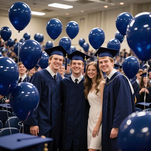 KAWKALSH 12-Inch Navy Blue Latex Balloons - 110pcs Thickened Helium Party Supplies for Birthdays & Weddings