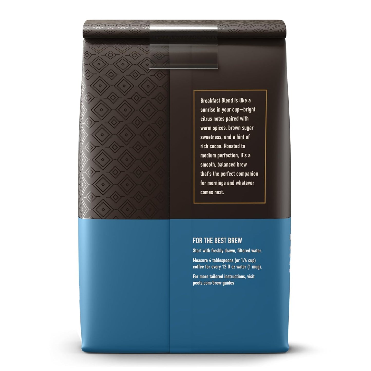 Peet's Coffee Medium Roast Ground Coffee - 100% Arabica Breakfast Blend, 28 Ounce Bag