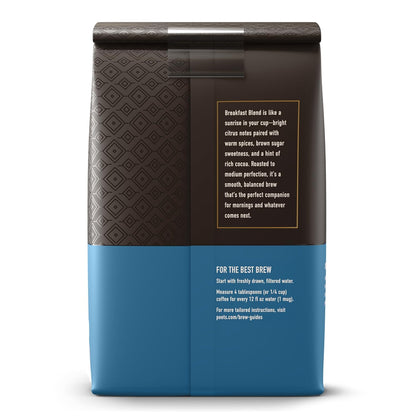 Peet's Coffee Medium Roast Ground Coffee - 100% Arabica Breakfast Blend, 28 Ounce Bag