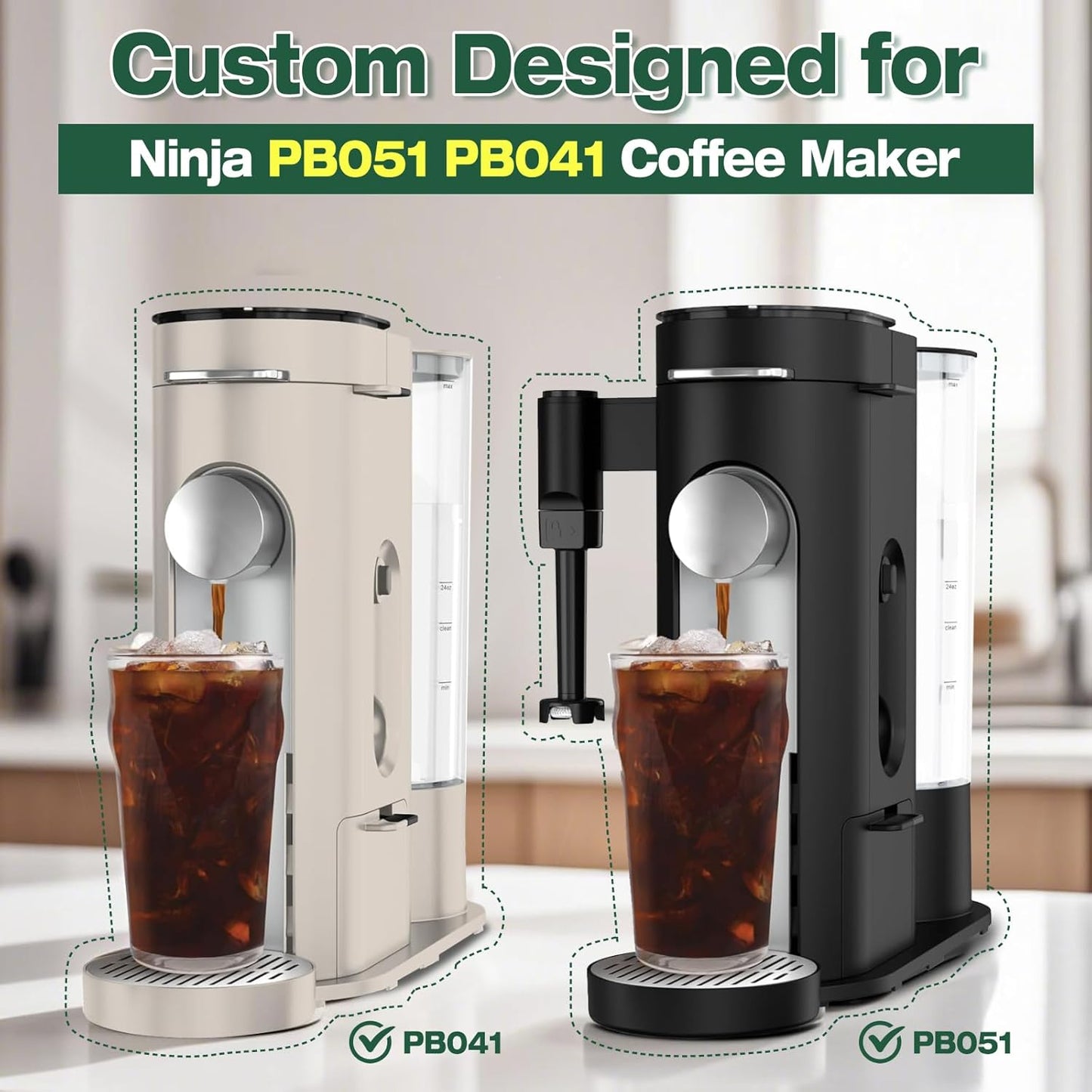 Ninja Disposable Coffee Filters - Unbleached Paper for PB051 & PB041 Single Serve Maker | 150 PCS