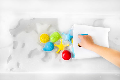 Ubbi Bath Toy Organizer - Freestanding Caddy with Removable Drying Rack for Toddlers | Gray