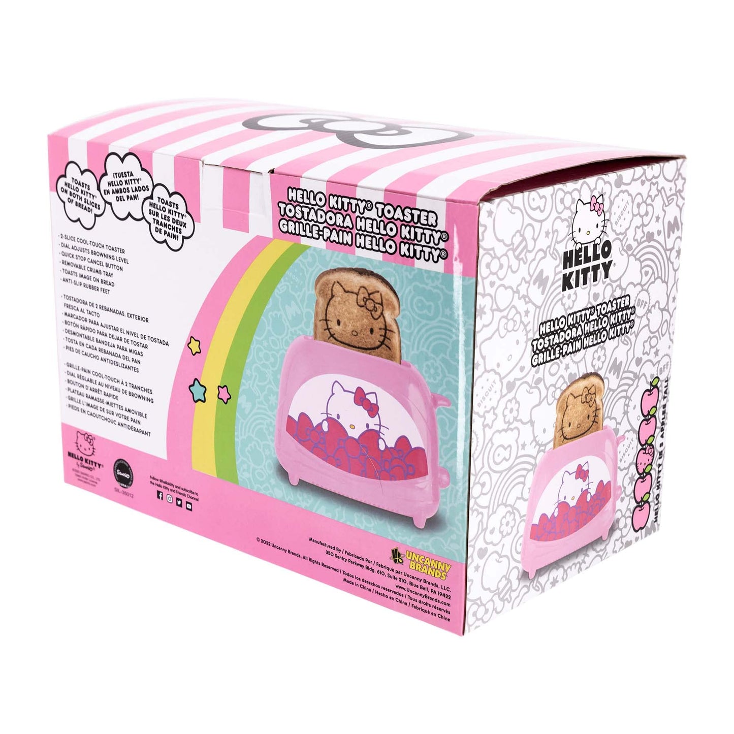 Uncanny Brands Hello Kitty Two-Slice Toaster- Toasts Your Favorite Kitty On Your Toast