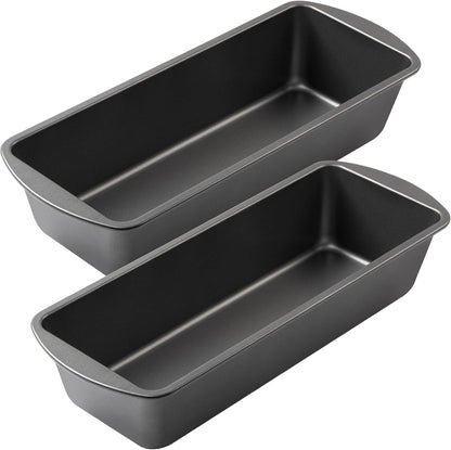 Tiawudi Extra Large Nonstick Bread Pan Set - 13" x 5" Rectangular Loaf Tins for Perfect Baking