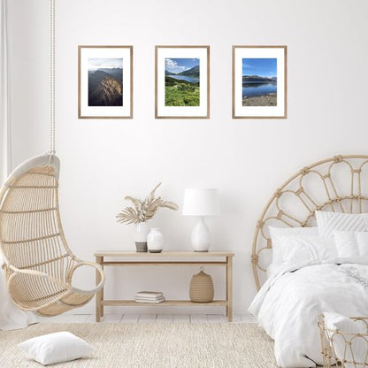 JCJMY 11.7x16.5 A3 Picture Frame Rustic Brown with 8.3x11.7 A4 Mat, Display Photo 8.3x11.7 with Mat or 11.7 x 16.5 Without Mat, Wall Hanging Large Frame with Plexiglass, Rustic Brown