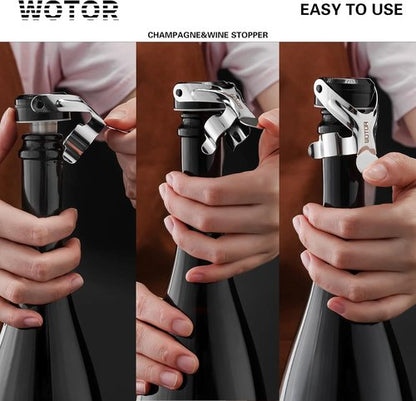 + Silver Champagne Stopper