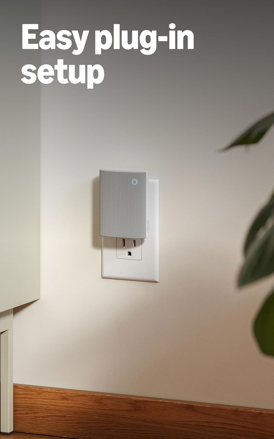 Ring Chime - Enhanced Audio Alerts | Easy Plug-In Setup & Sleek Design - White