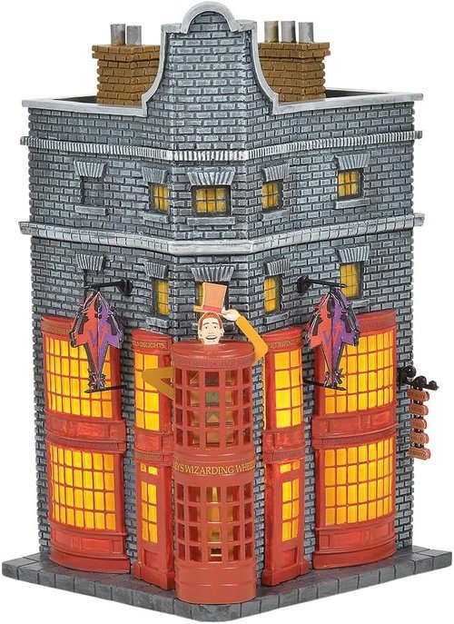 Department 56 Harry Potter Village Weasleys' Wizard Wheezes Lit Building - 8.11 Inch, Multicolor Decor