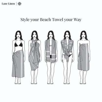 LANE LINEN Turkish Beach Towel, Oversized Beach Towel 39"x71", Lightweight Beach Essentials for Women, Large Pool Towel, Absorbent & Quick Dry, Sand Free Beach Towel - Bird of Paradise