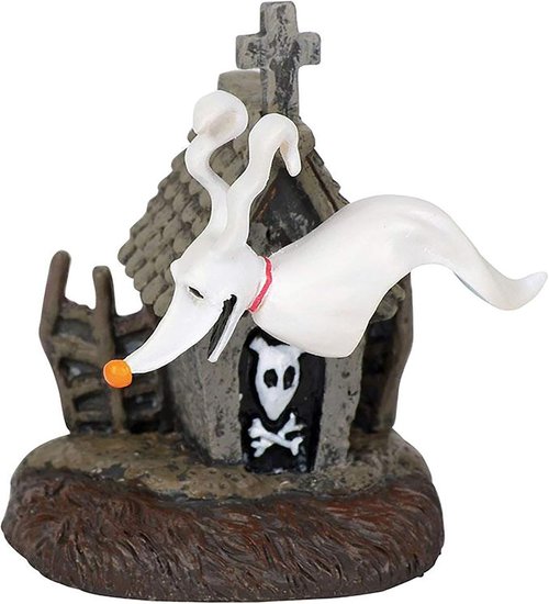 Department 56 Nightmare Before Christmas Zero Figurine with Dog House - 2-Inch Collectible