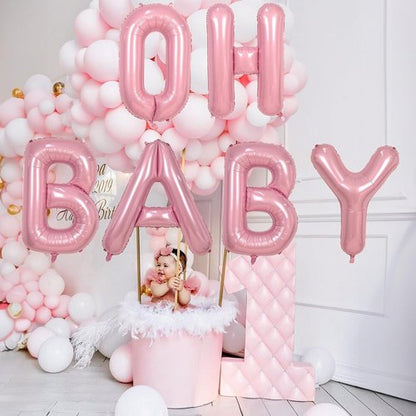 **Q Letter Balloon by [Brand Name] - 40 Inch Pastel Pink Foil Alphabet Balloon for Birthday Parties**