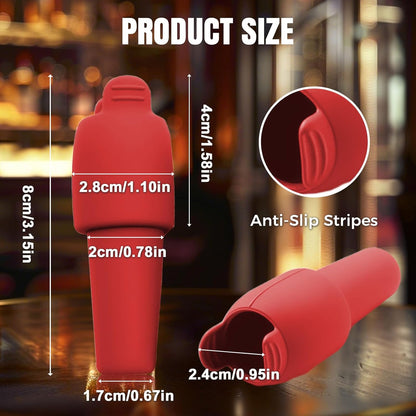Silicone Wine Stopper for Wine Bottles, 2025 New Wine Stoppers for Wine Bottles, Seal Bottle Cover for Beer Champagne, Glass Bottle Sealer Covers Wine Stoppers for Home Use (8, All)