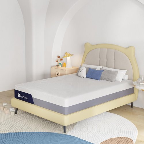 Avenco Queen Size Mattress, 8 Inch Gel Memory Foam Mattress Queen, Mattress in a Box for Cool Sleep, Pressure Relief, Medium Firm Mattress with Motion Isolation