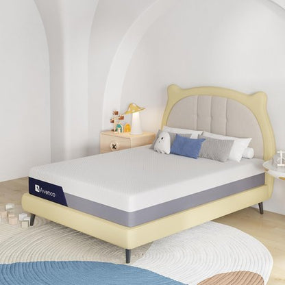 Avenco Queen Size Mattress, 8 Inch Gel Memory Foam Mattress Queen, Mattress in a Box for Cool Sleep, Pressure Relief, Medium Firm Mattress with Motion Isolation
