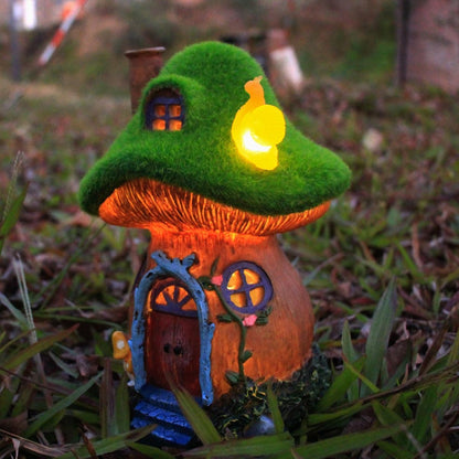 Mushroom Garden Statues - Solar Powered Fairy House Figurine for Outdoor Decor | Perfect Gift for Women, Moms, and Grandmas