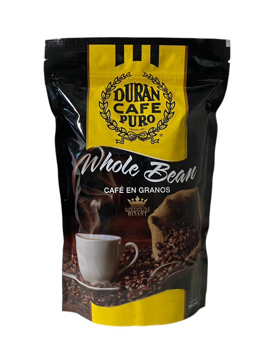 Cafe Duran - Whole Bean Medium Roast Coffee Freshly Imported from Panama 354g (12.5oz)