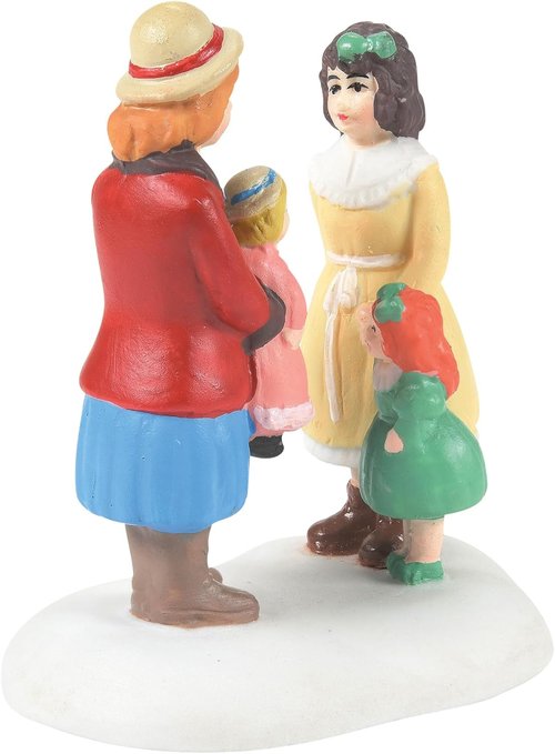 Department 56 Dickens Village Figurine - Girls with Their Dolls - 2.13 Inch, Multicolor