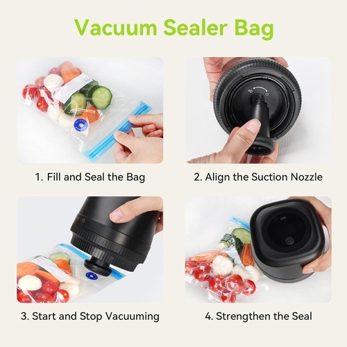 Mason Vacuum Sealer Kit - Compact Electric Canning Sealer for Jars & Bags | Includes Lids & Accessories