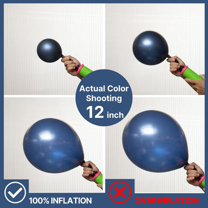 PartyWoo Navy Blue Balloon Arch Kit - 140pcs in Various Sizes for Graduation, Weddings & Birthdays