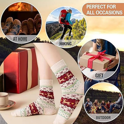 Skiennix Casual Crew Socks - Ultra Soft & Breathable Comfort | 5 Pairs for All Season Wear