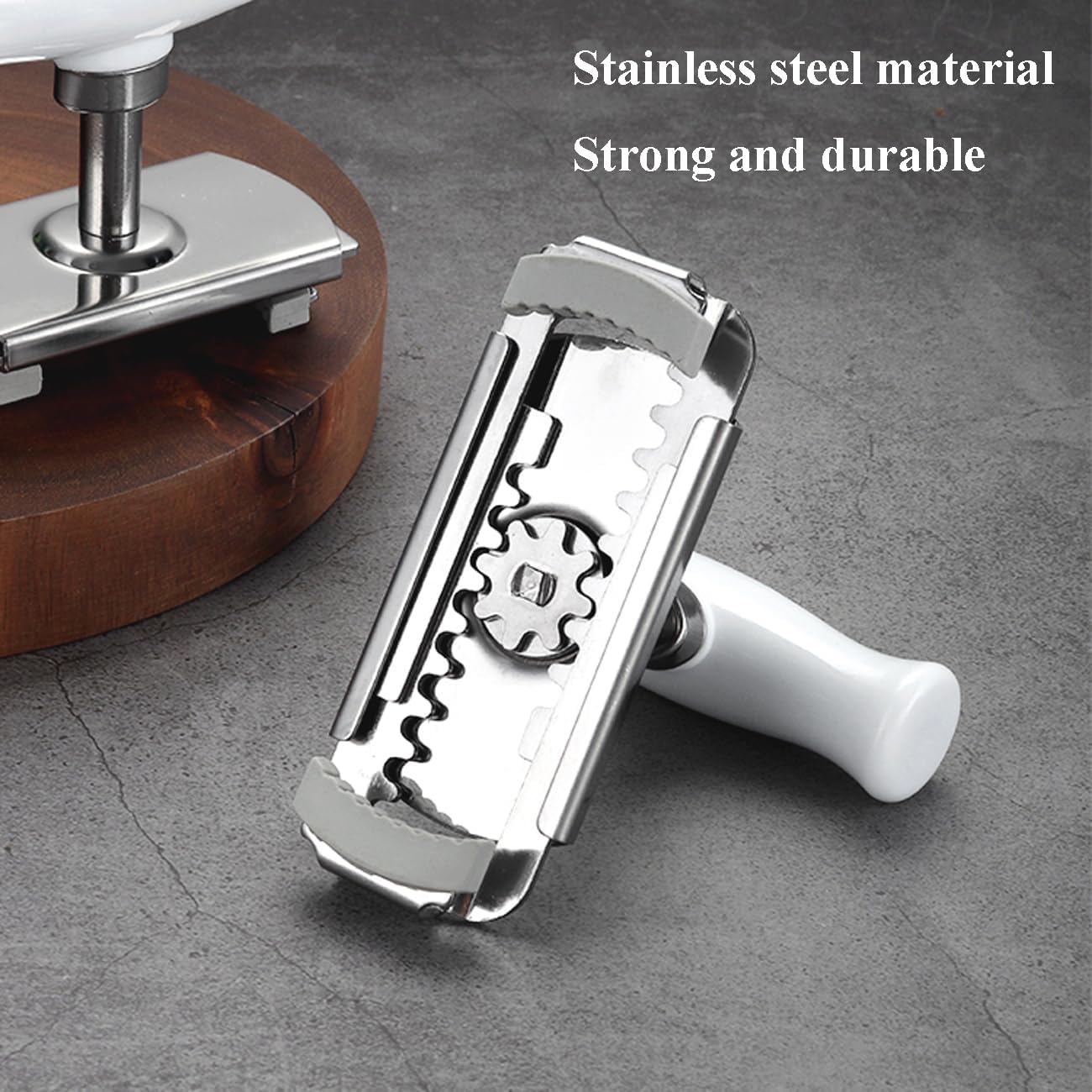 Skiennix Jar Opener - Easy Twist Design for Seniors with Arthritis | Adjustable Wood Handle Gripper