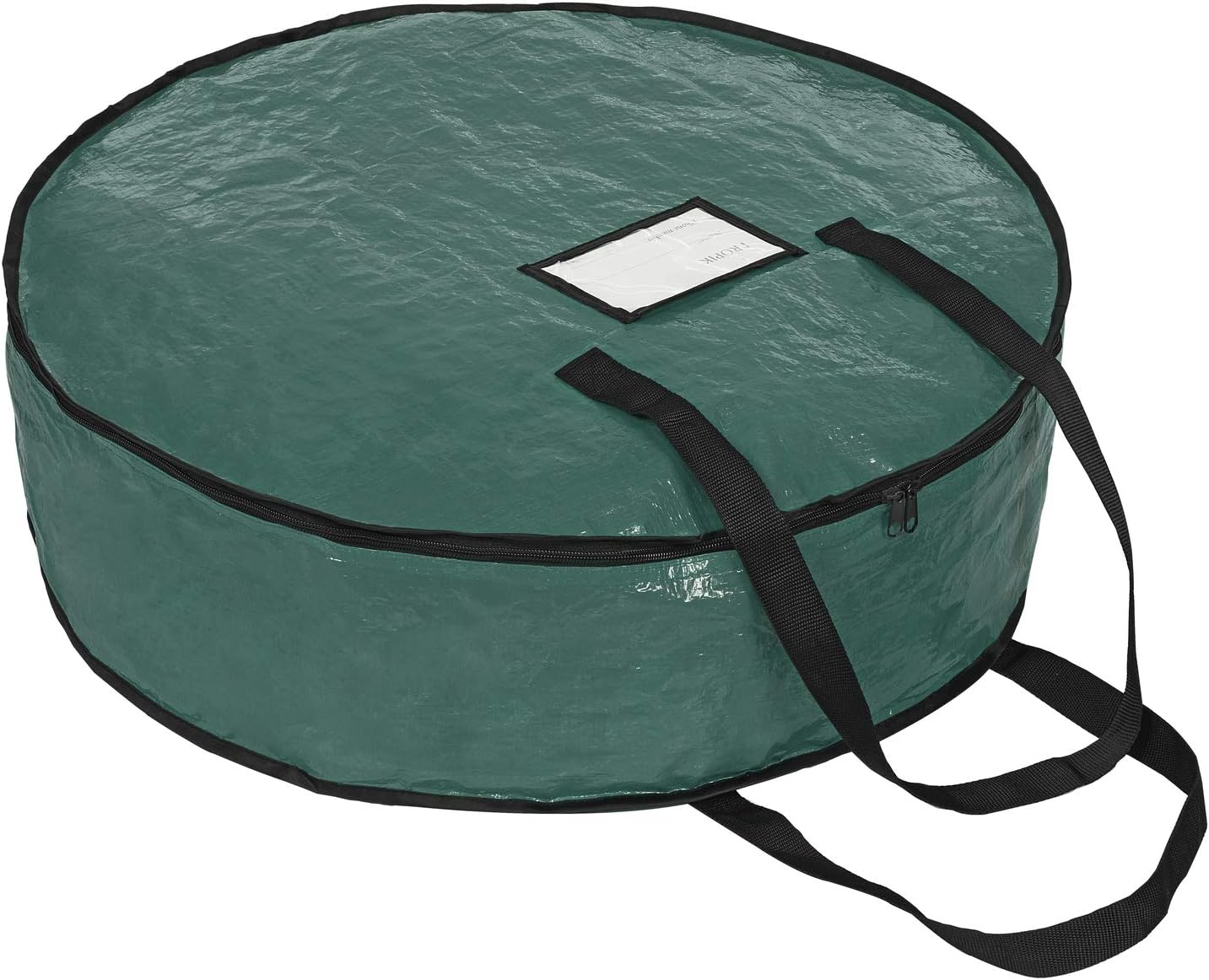 ProPik Christmas Wreath Storage Bag - Heavy-Duty Tear Resistant Container with Handles | 36” x 8” (Green)