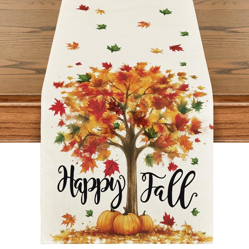 Beige 13 x 48 Inch Table Runner - Artoid Mode 210 GSM Polyester