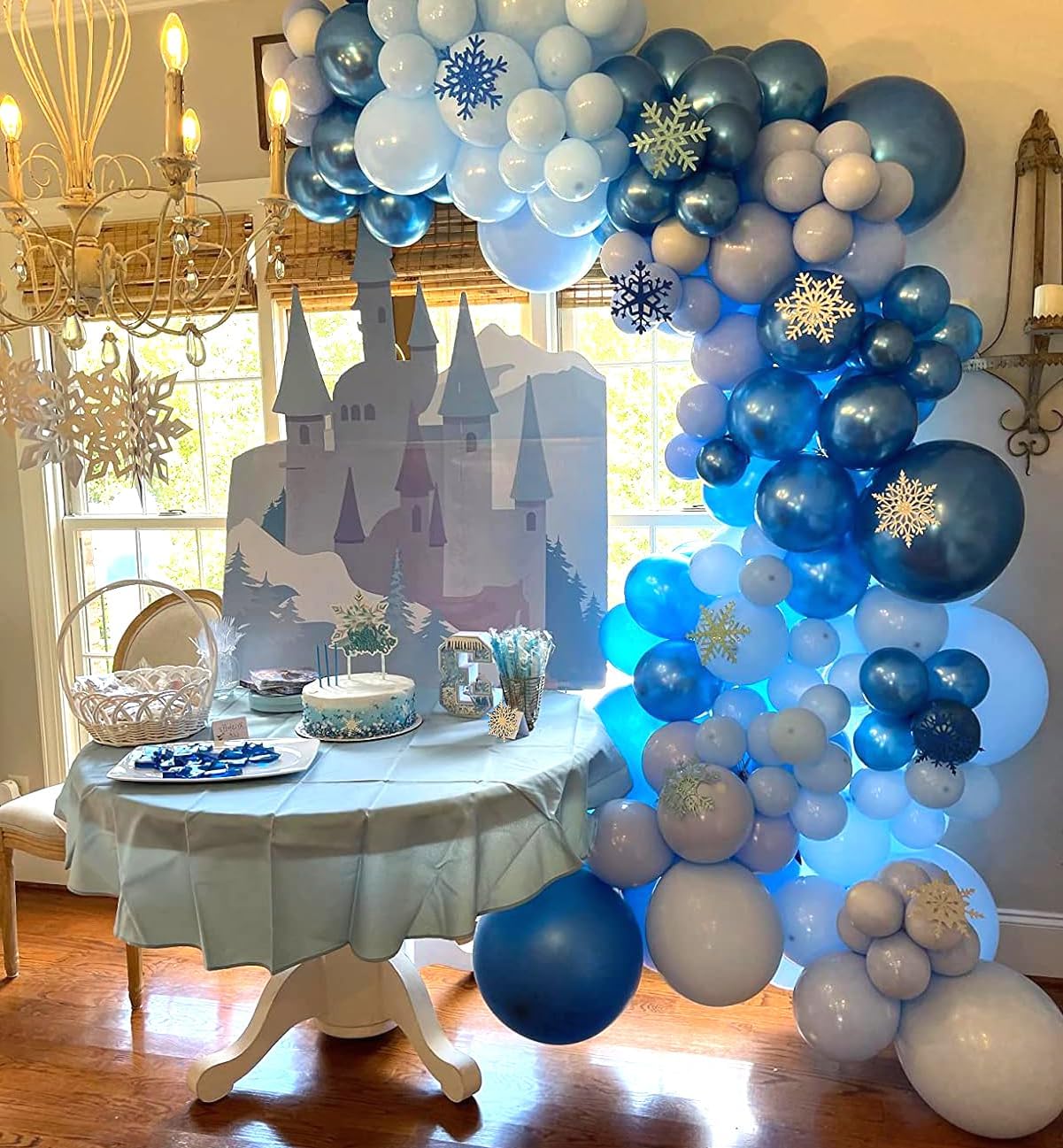 Metallic Blue Balloons - 60Pcs 12-Inch Chrome & Pearl Navy Latex Balloons for Parties