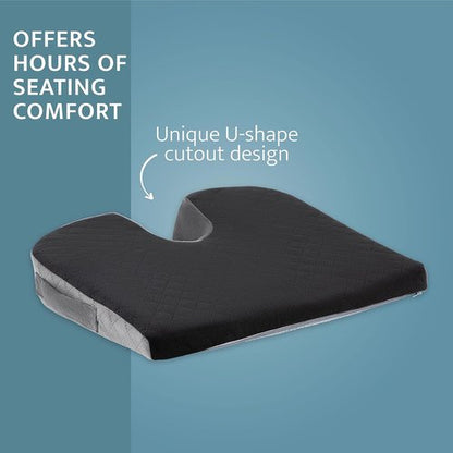 Kölbs Car Seat Cushion - Wedge Cushion for Coccyx Pain Relief | Stylish Jacquard Cover