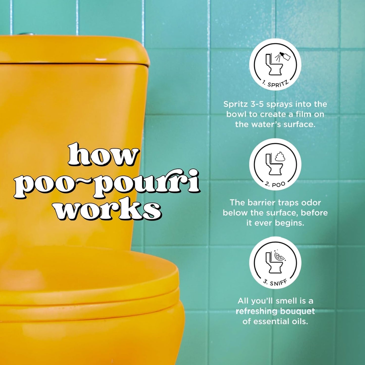 Poo-Pourri Before-You-Go Toilet Spray - Hollyday Spice, 2 Fl Oz | Cranberry, Cinnamon & Balsam Fir