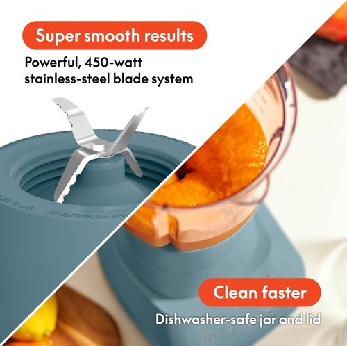 Bella 10-Speed Blender - Versatile Juicer & Smoothie Maker | 48oz Dishwasher Safe Pitcher, Stainless Steel Blade, Surf Color