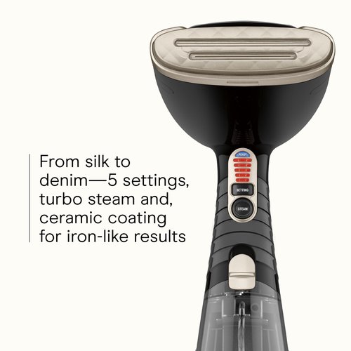 Conair Handheld Garment Steamer for Clothes, Turbo ExtremeSteam 1875W Fabric Steamer, Portable Handheld Design, Strong Penetrating Steam, Amazon Exclusive, Black