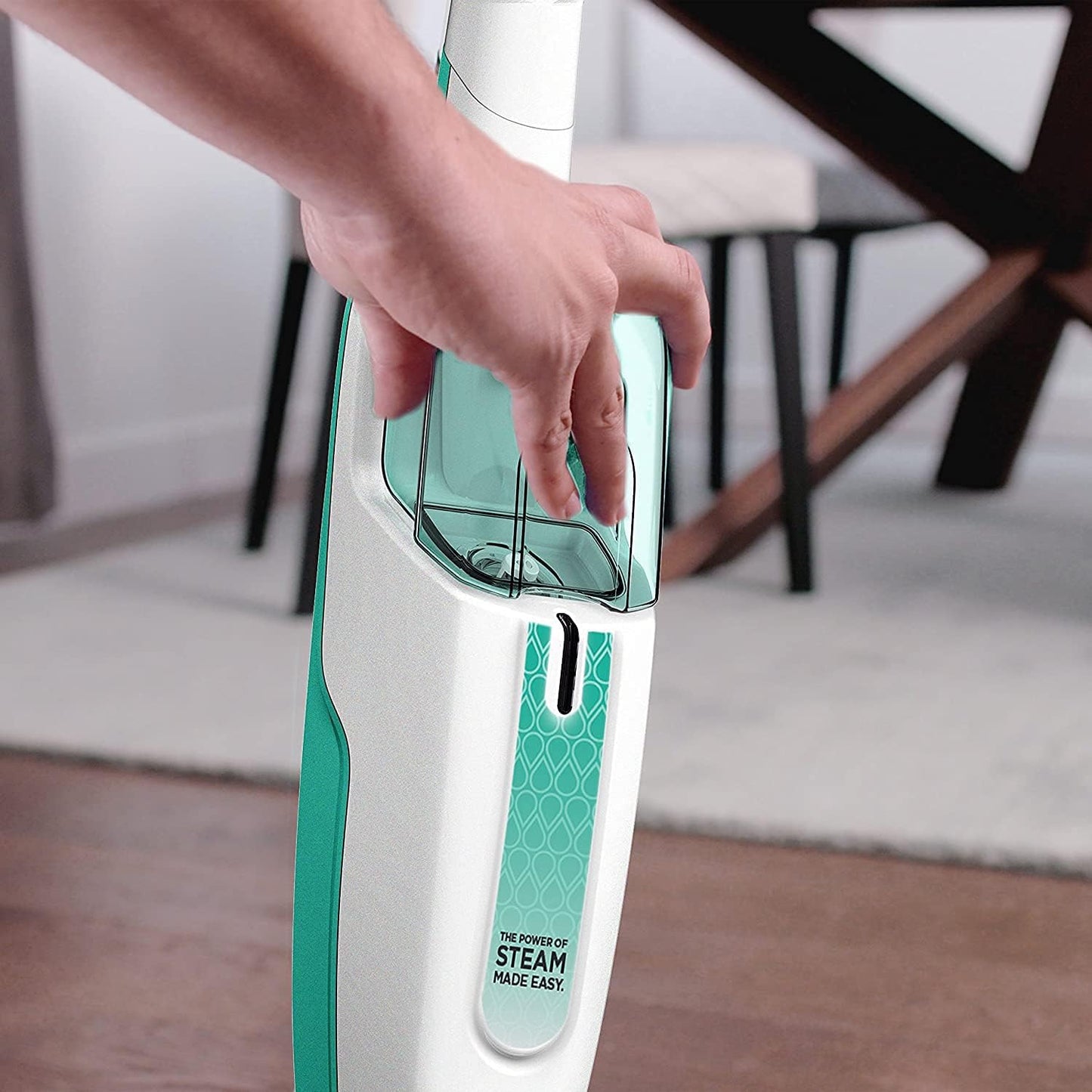 Shark Steam Mop S1000WM - Powerful Hard Floor Cleaner with XL Water Tank & 18-Foot Cord | Renewed