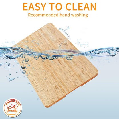 GWBSXM Bamboo Cutting Board for Breville BOV900BSS Smart Oven Air Fryer Pro, Countertop Convection Oven Accessories With Silicone Feet, Heat Resistance, Added Storage