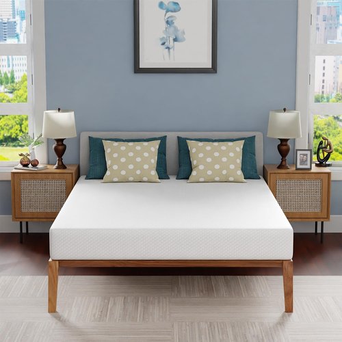 FDW 8-Inch Queen Mattress - Medium Firm Gel Memory Foam | CertiPUR-US Certified | Pressure Relief & Cooling