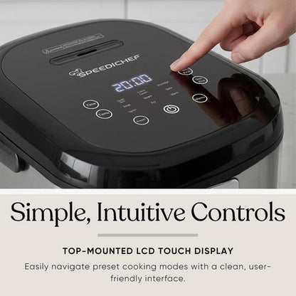 10-Cup Rice Cooker by [Brand Name] - Smart Rice Maker with Nonstick Pot & Steamer Basket | Delay Timer & Keep Warm Function | BPA-Free & Non-Toxic, Stainless Steel