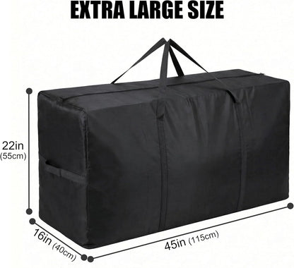 XXL Storage Bags by [Brand Name] - 66 Gallon Extra Large Totes with Zippers & Side Handles | Black