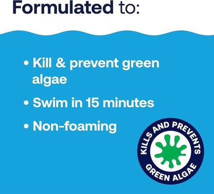 HTH 67289 Algae Guard Ultra - Long-Lasting Swimming Pool Care Chemical, 32 fl oz