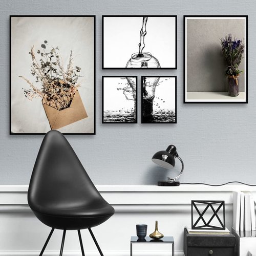 icariery 16x24 Picture Frame Set of 2, Black Photo Frames High Transparent Wall Gallery Desktop Horizontal Vertical for Canvas Collage Photo Poster Certificate 16 x 24 inches