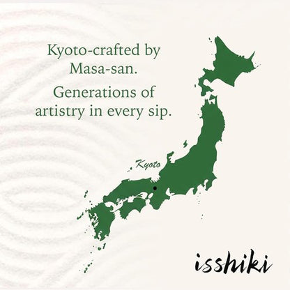 Isshiki Matcha Powder - Premium Ceremonial Grade Samidori Green Tea from Uji, Japan - 30g Tin for 20 Servings