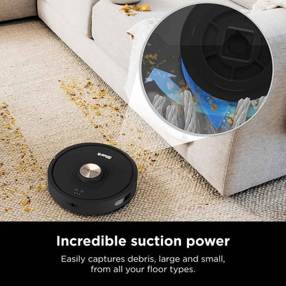 Shark AV2310AE Matrix Robot Vacuum - Self-Emptying, Precision Home Mapping, Ideal for Pet Hair - Wi-Fi, Black/Brass