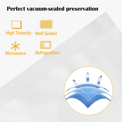 Vacuum Sealer Bags by [Brand Name] - Heavy-Duty 10x7 Inch, BPA-Free & Puncture-Resistant | Ideal for Food Storage & Sous Vide Cooking