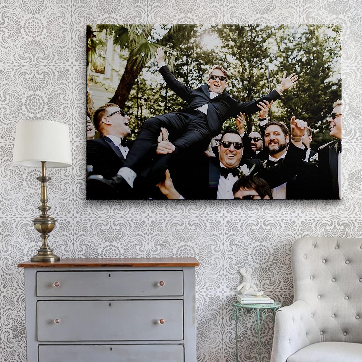 Skiennix Personalized Canvas Wall Art - Custom Framed Prints with Your Photo | Unique Home Decor