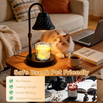 Skiennix Adjustable Candle Warmer Lamp - Timer Feature for All Candle Jars | Perfect Home Decor Gift for Women