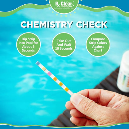 Rx Clear Mega Shock - 73% Calcium Hypochlorite Pool Sanitizer | Kills Algae & Clarifies Water | 1 lb Bag