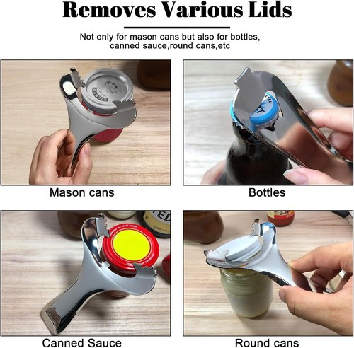 Mason Jar Opener - No Lid Dents, Multifunctional Handheld Twist Remover | Durable & Easy to Use