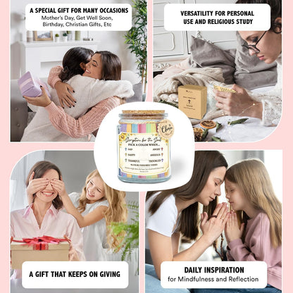 Regine Switzerland Inspirational Bible Verse Jar - Meaningful Religious Gift for Mom | Prayer Jar with Scriptures
