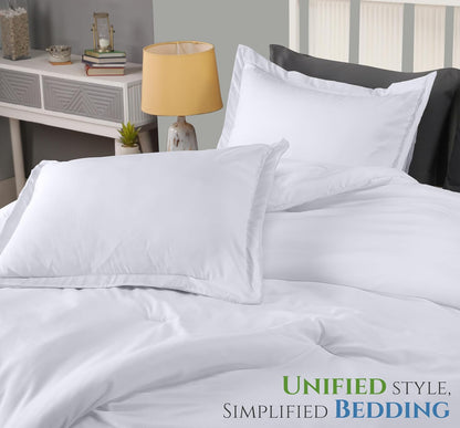 Utopia Bedding King Comforter Set - 3 Piece Soft Down Alternative Bedding | White, 90 x 102 Inches