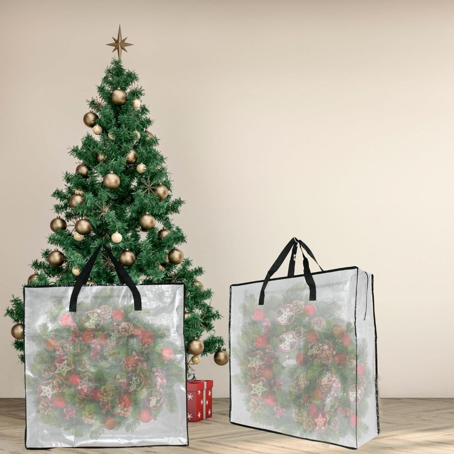 Skiennix Clear Storage Bags - 6 Pack Zippered Organizers for Blankets, Clothes & Bedding | Underbed Storage Solutions